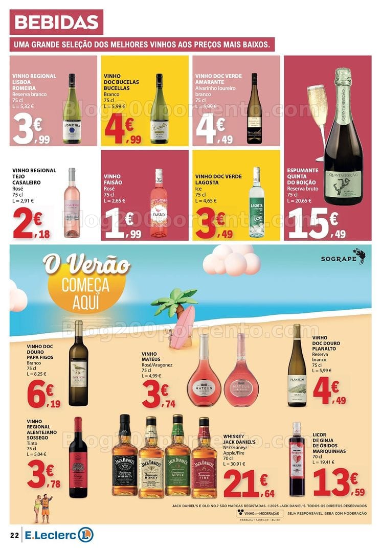 Antevisão Folheto E-LECLERC Promoções de 6 a 12 agosto